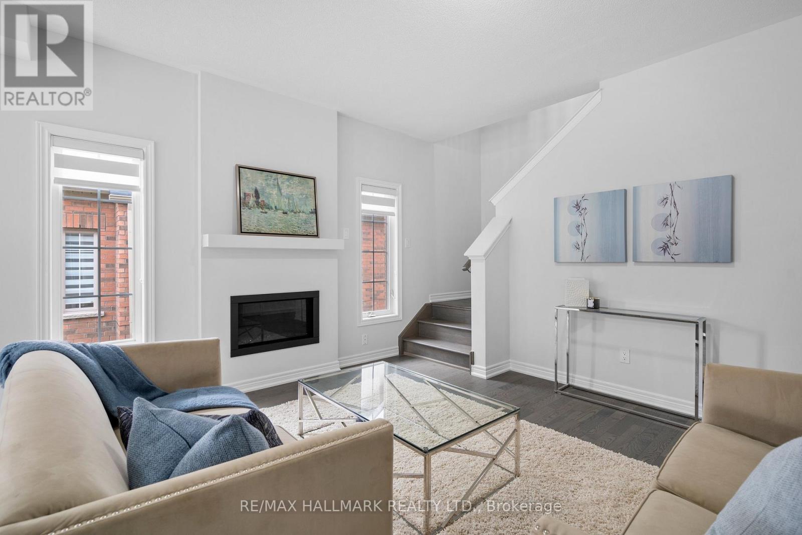 59 Jazzberry Road, Brampton, ON - Indoor Photo Showing Living Room With Fireplace