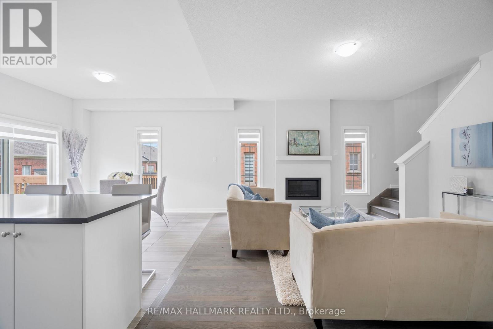 59 Jazzberry Road, Brampton, ON - Indoor Photo Showing Living Room With Fireplace