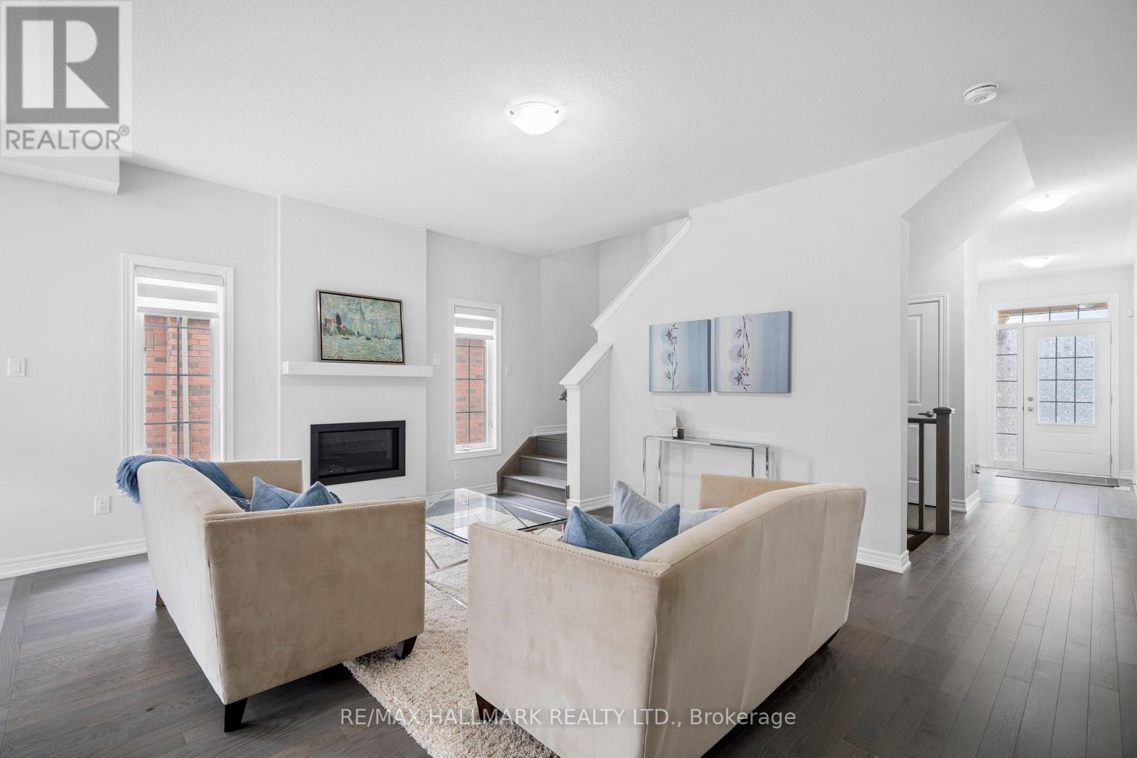 59 Jazzberry Road, Brampton, ON - Indoor Photo Showing Living Room With Fireplace