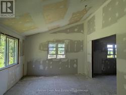 Partially finished great room -