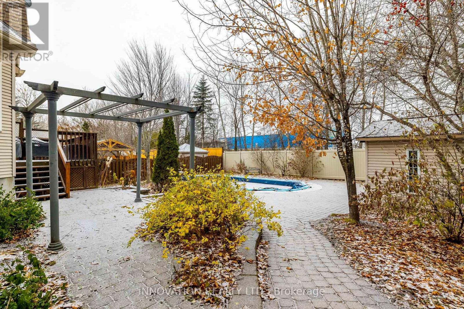 gentle sloped interlock to pool - 25 Kyle Avenue, Ottawa, ON - Outdoor