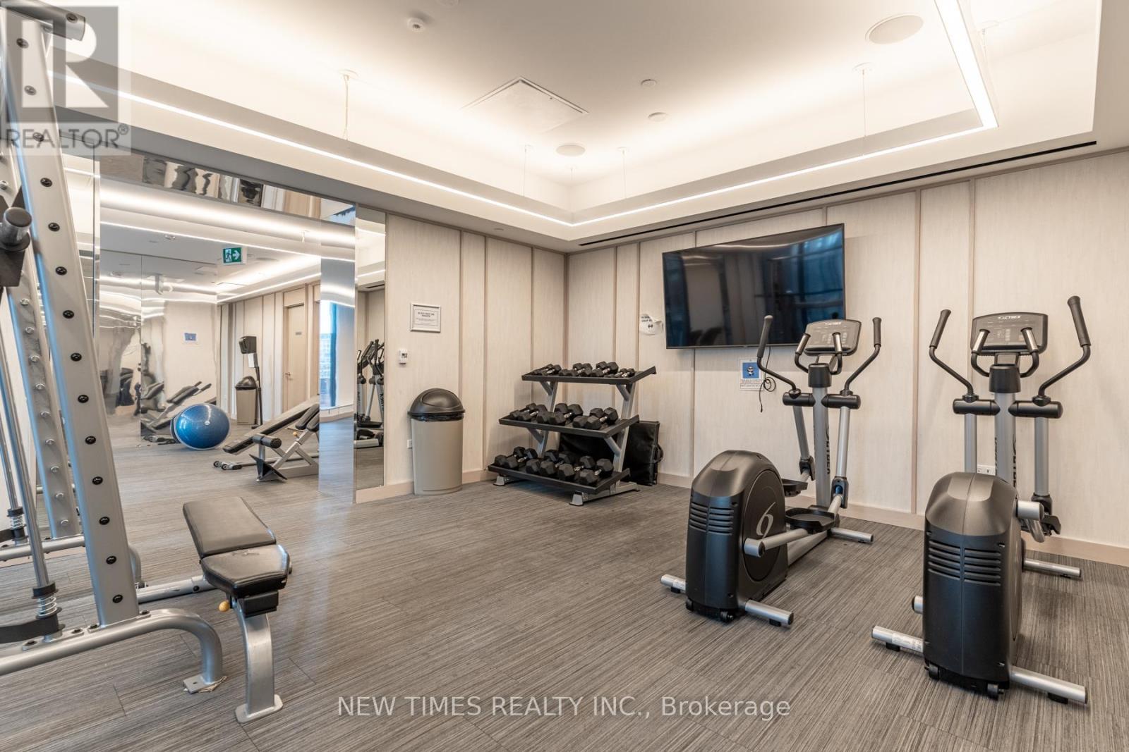 2112 - 115 Blue Jays Way, Toronto, ON - Indoor Photo Showing Gym Room