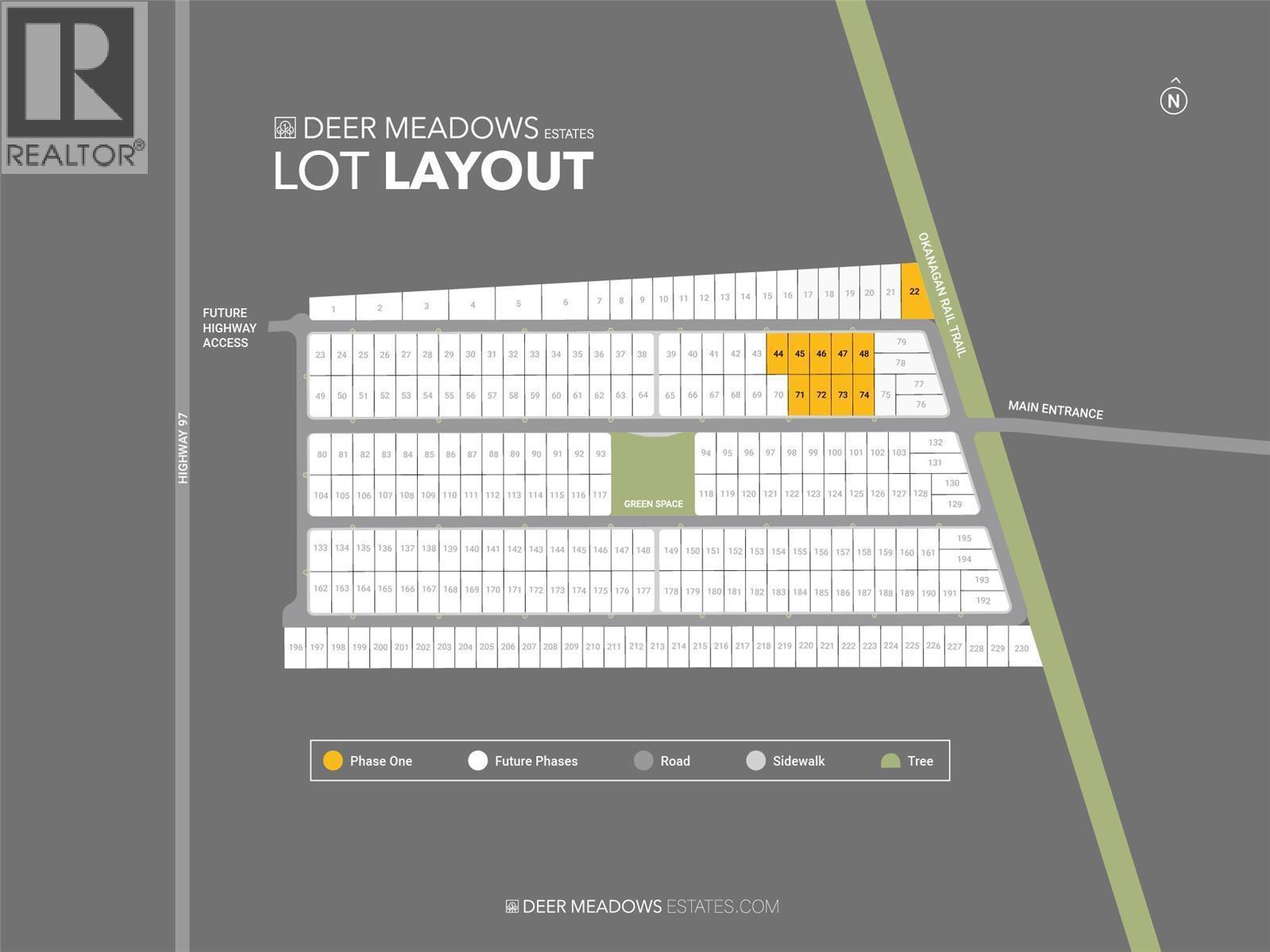Deer Meadows Site Plan - 8900 Jim Bailey Road Unit# 115, Kelowna, BC