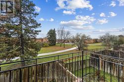 Balcony off Living Room overlooking ravine & park -