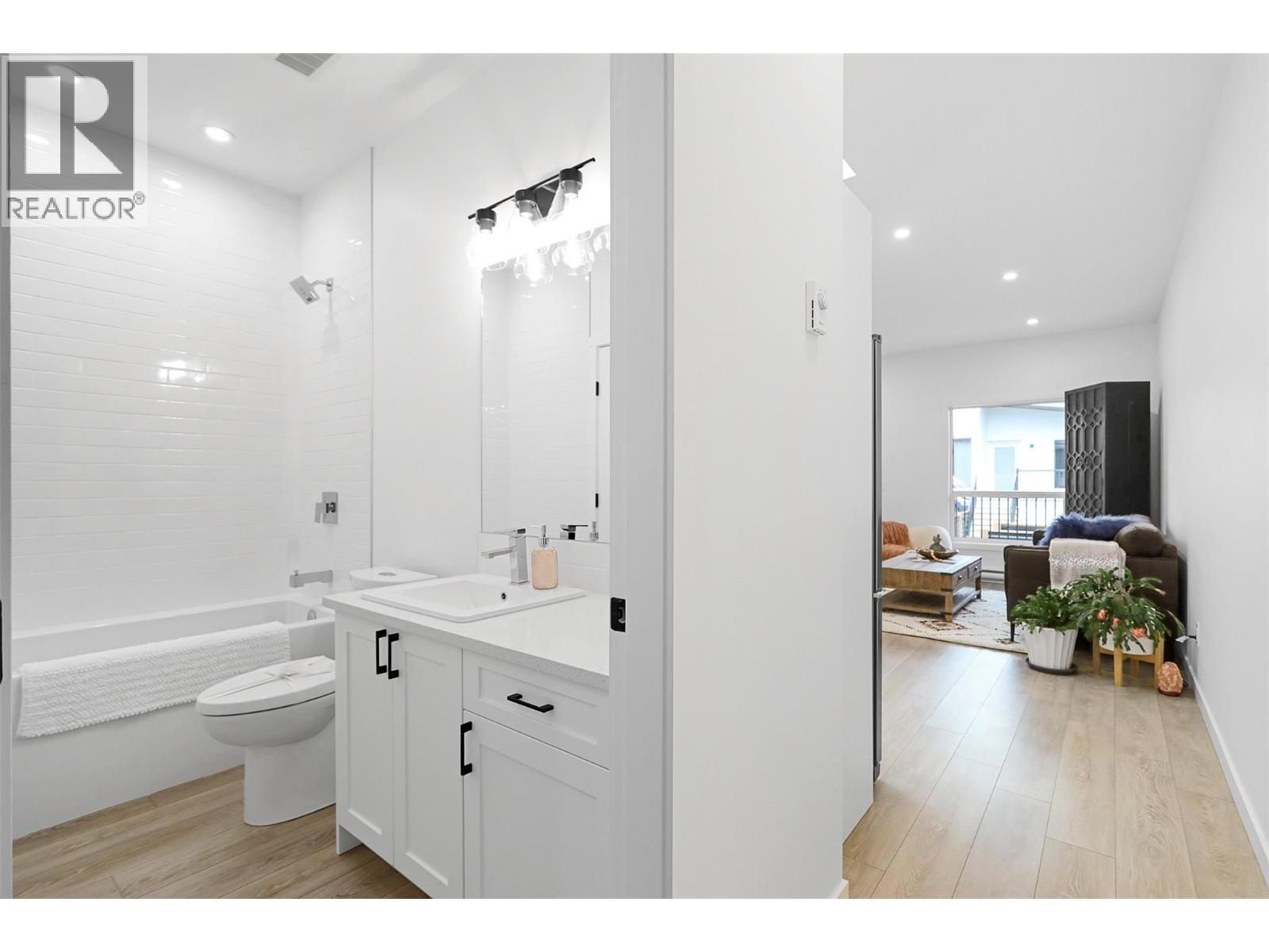 Upgraded Bathroom (not included in base model price). - 8900 Jim Bailey Road Unit# 167, Kelowna, BC