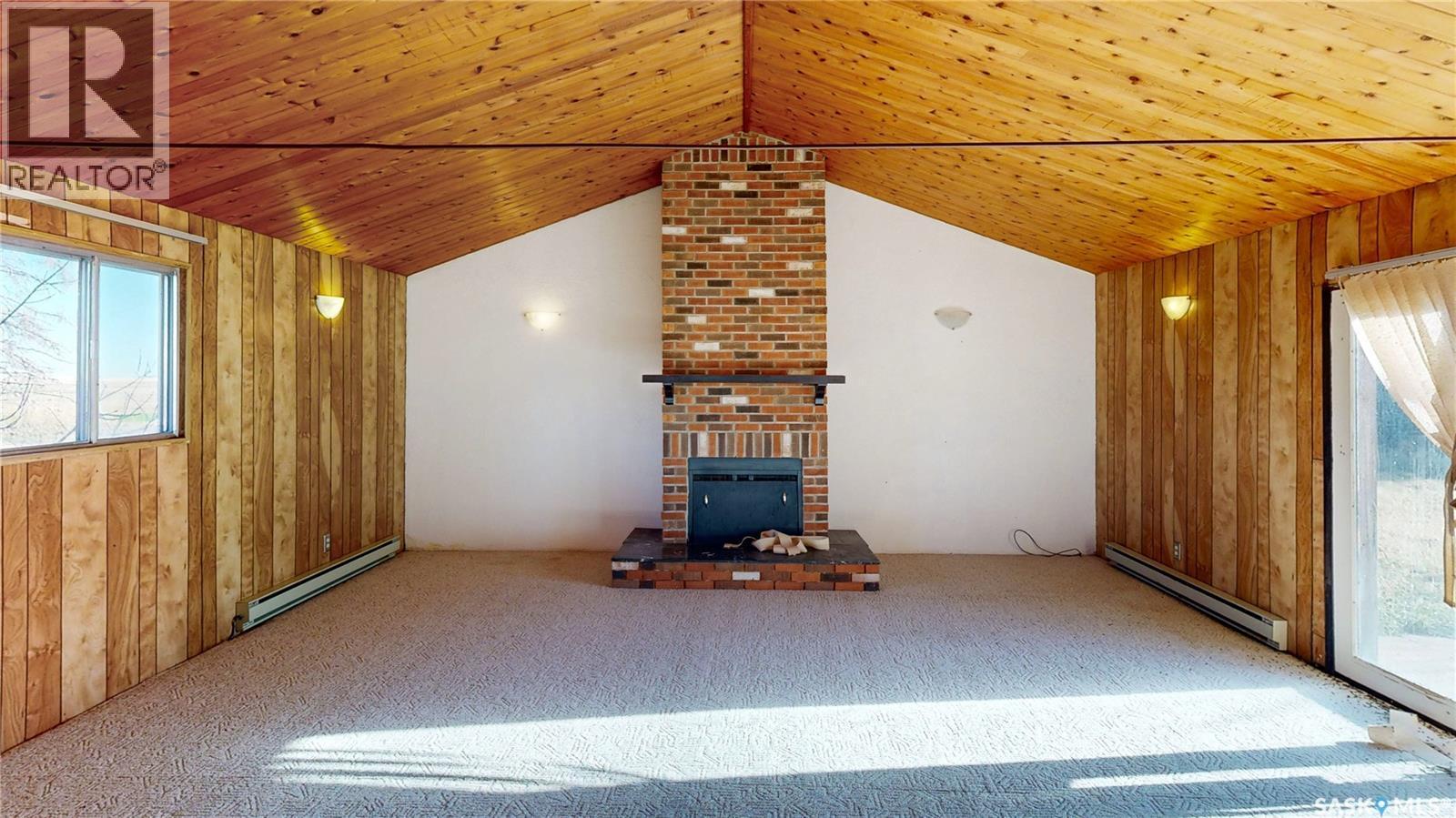 "Lakness Acreage" (13.97 Acres More Or Less), Last Mountain Valley Rm No. 250, SK - Indoor With Fireplace