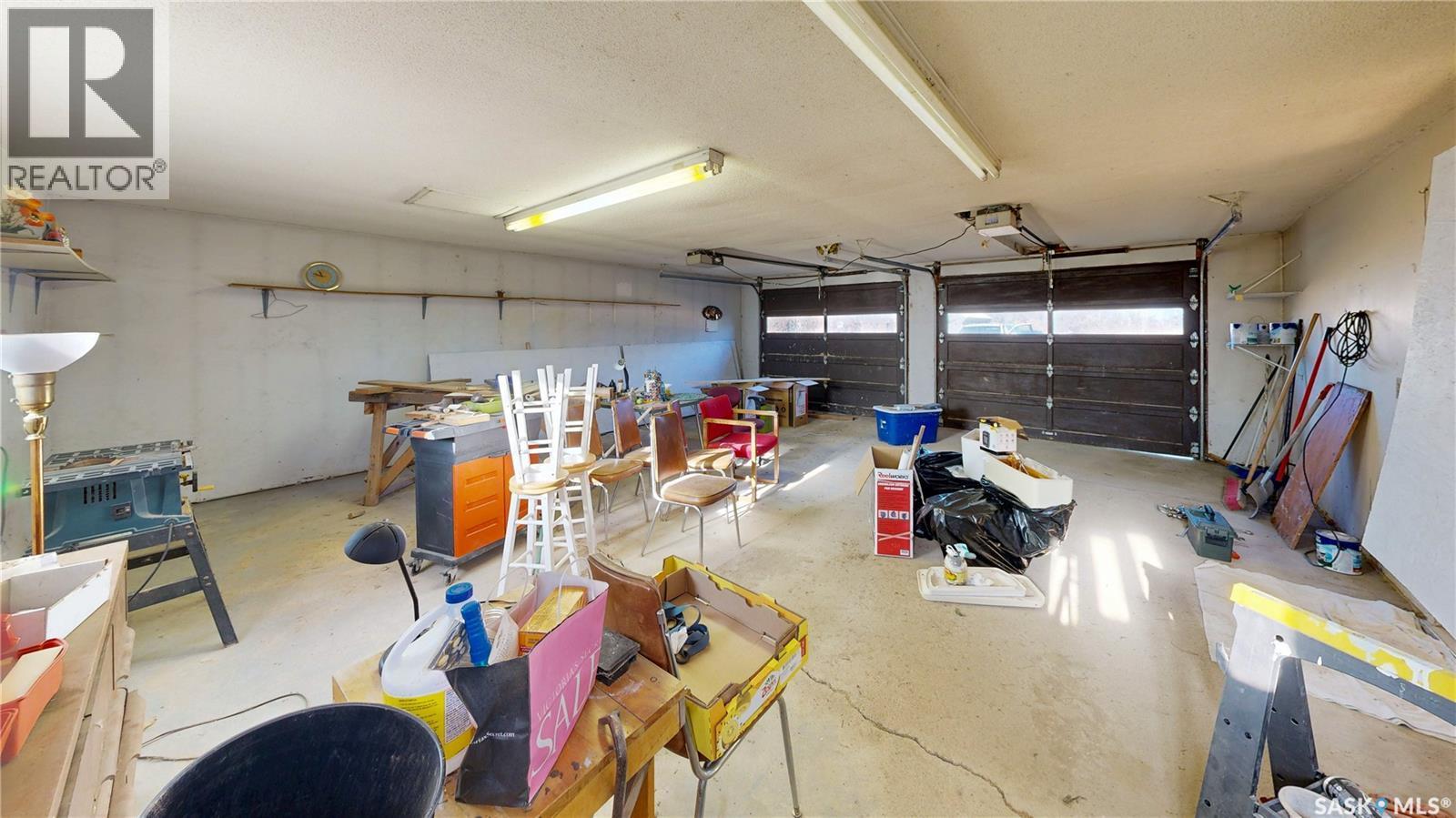 "Lakness Acreage" (13.97 Acres More Or Less), Last Mountain Valley Rm No. 250, SK - Indoor Photo Showing Garage