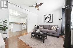 Living room virtually staged -