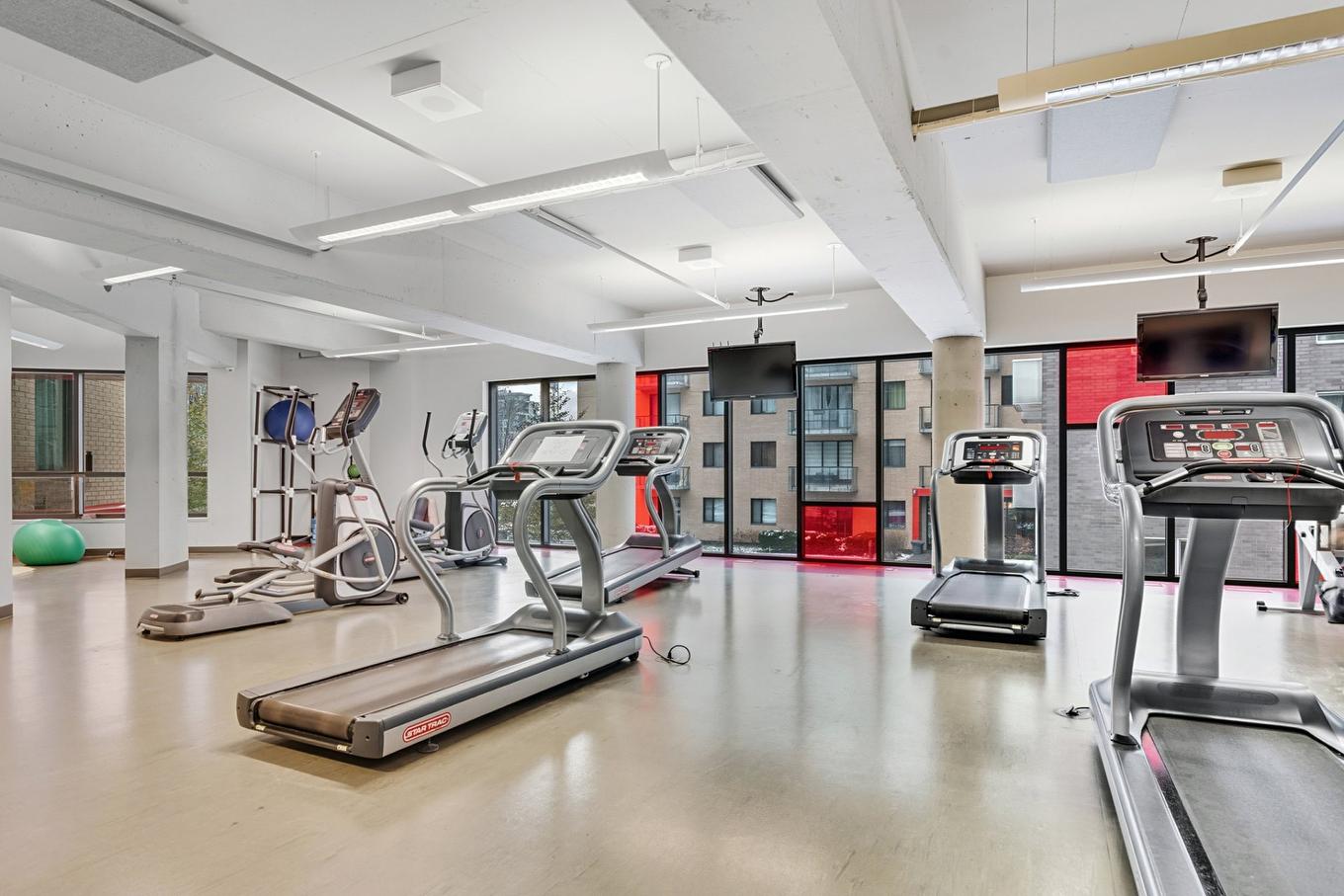 Salle d'exercice - 207-7317 Av. Victoria, Montréal (Côte-Des-Neiges/Notre-Dame-De-Grâce), QC - Indoor Photo Showing Gym Room