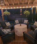 Covered deck in summer -