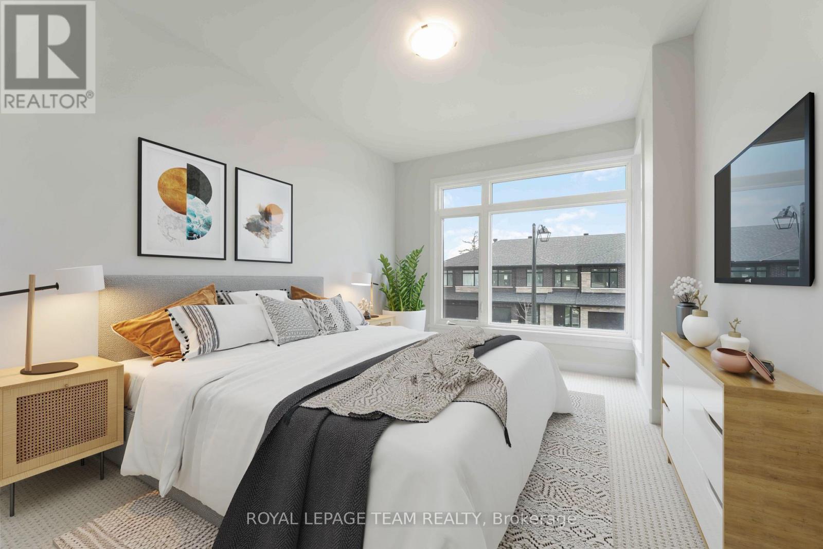 This image is virtually staged. - 91 Gartersnake Way, Ottawa, ON - Indoor Photo Showing Bedroom