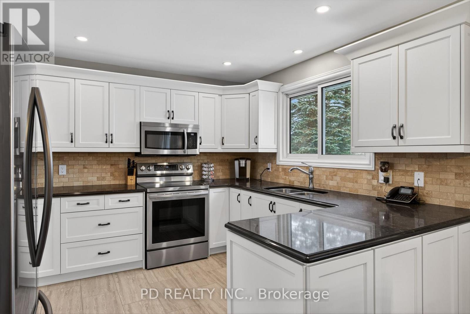 308 Cross Creek Road, Kawartha Lakes (Ops), ON - Indoor Photo Showing Kitchen With Double Sink