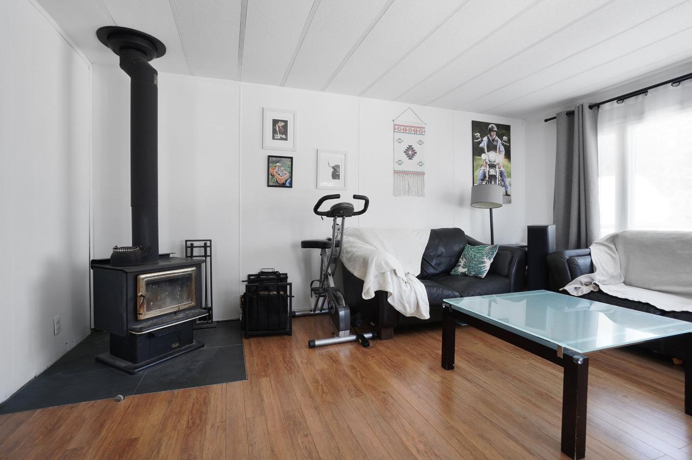 Salon - 6 Ch. Du Rivage, Saint-Antoine-Sur-Richelieu, QC - Indoor With Fireplace