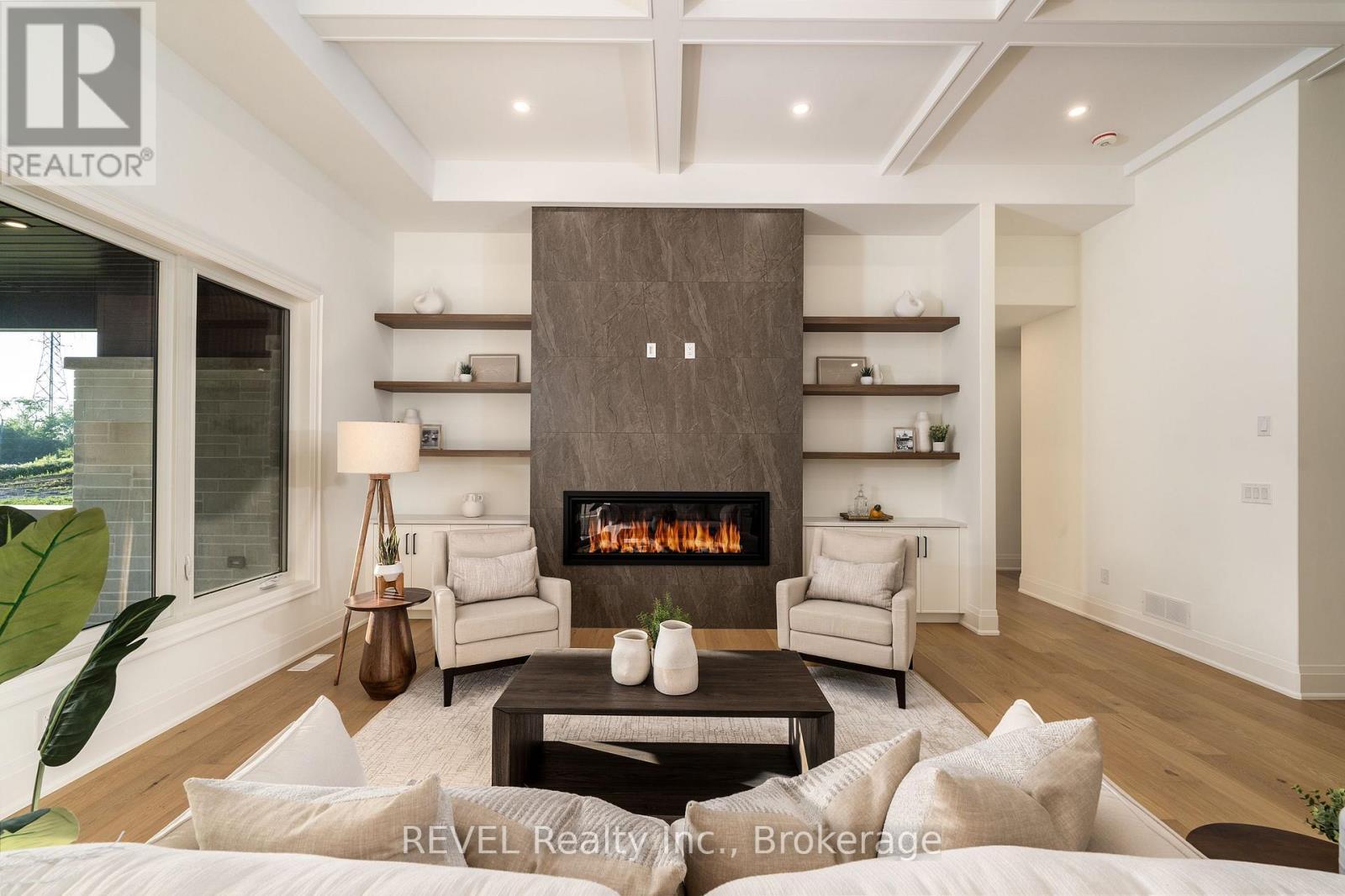 1 Anchor Road, Thorold (Port Robinson), ON - Indoor Photo Showing Living Room With Fireplace