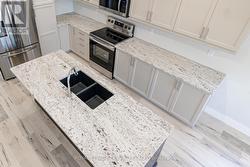 Attractive cobalt black sink. -