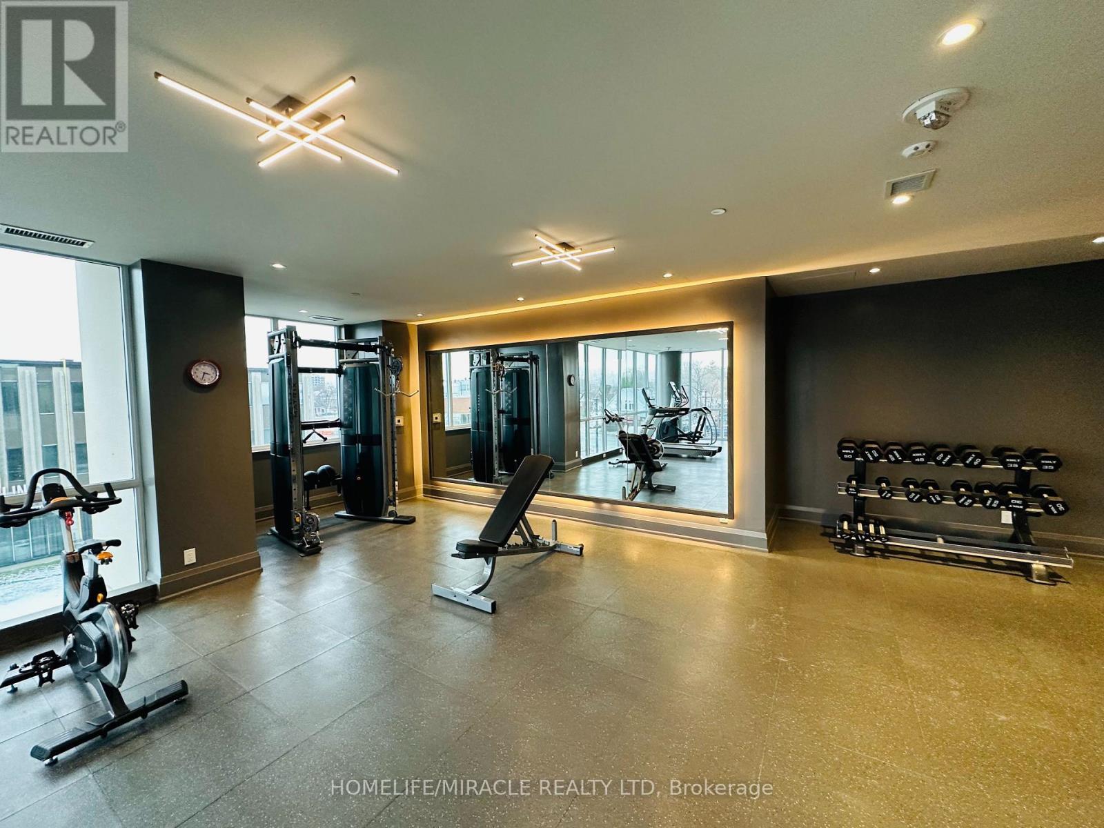 707 - 15 Lynch Street, Brampton, ON - Indoor Photo Showing Gym Room