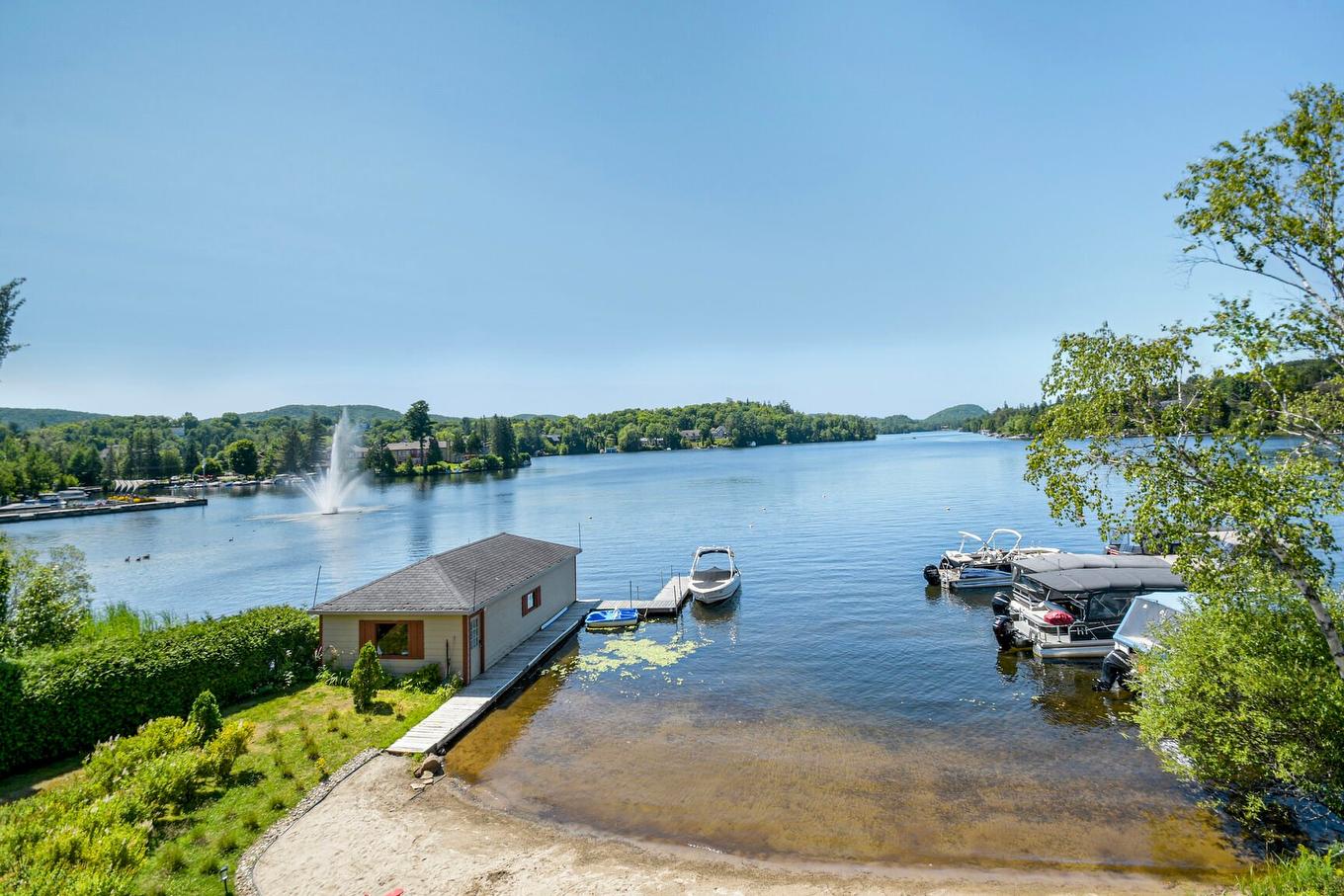 Access to a body of water - 5-36 Ch. Du Tour-Du-Lac, Sainte-Agathe-Des-Monts, QC - Outdoor With Body Of Water With View