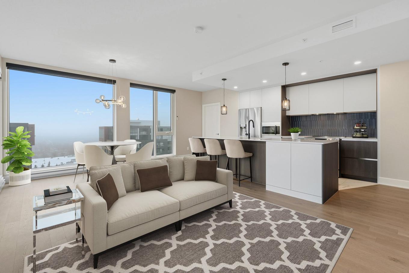 Salon - 1202-2835 Av. Du Cosmodôme, Laval (Chomedey), QC - Indoor