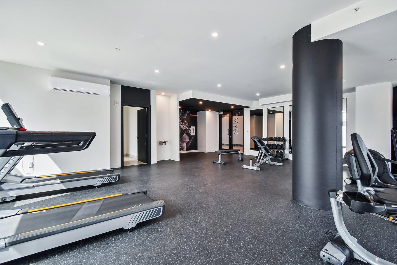 Salle d'exercice - 1202-2835 Av. Du Cosmodôme, Laval (Chomedey), QC - Indoor Photo Showing Gym Room