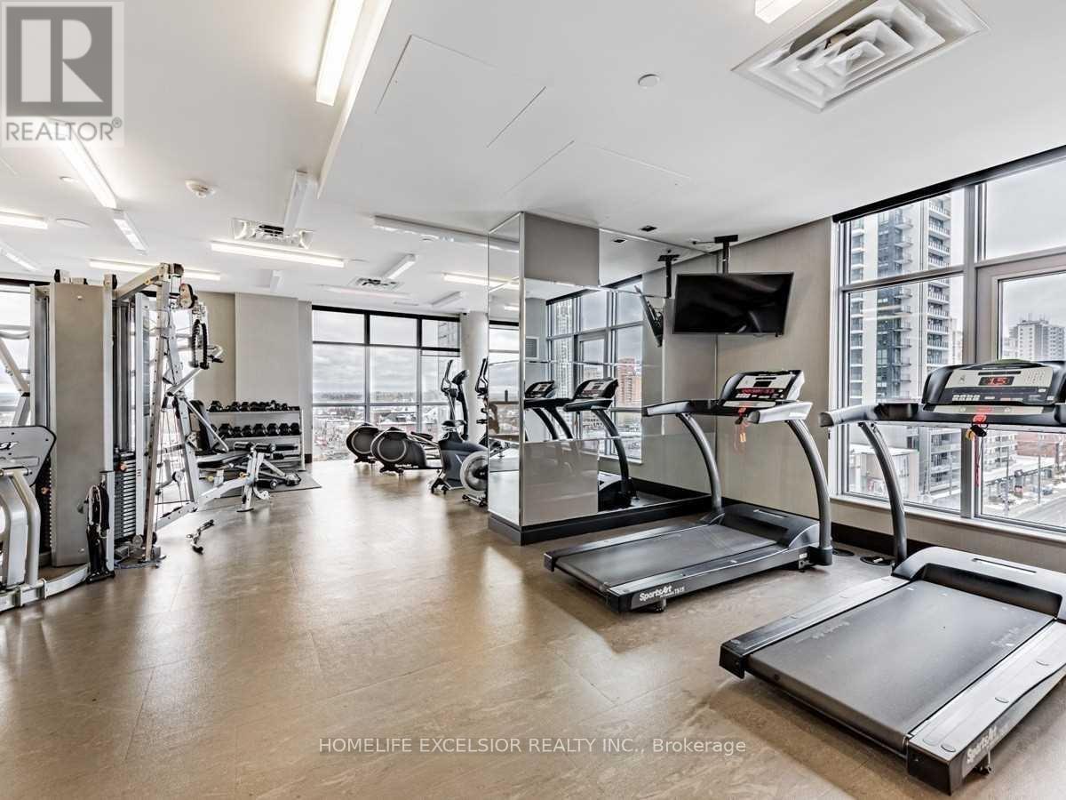 1306 - 501 St. Clair Avenue W, Toronto, ON - Indoor Photo Showing Gym Room