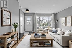 Living Room with AI Virtual Staging -