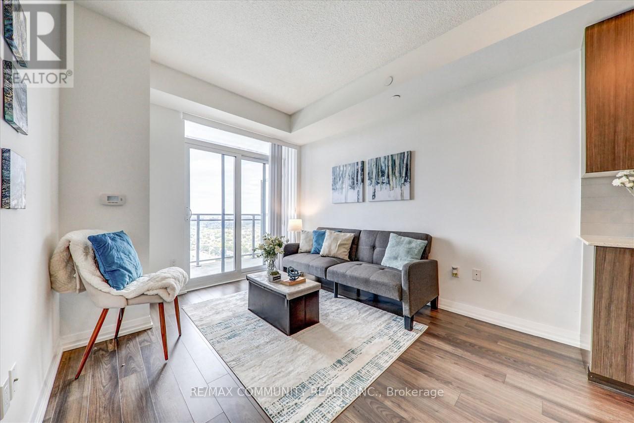 3012 - 55 Ann O'Reilly Road, Toronto, ON - Indoor Photo Showing Living Room