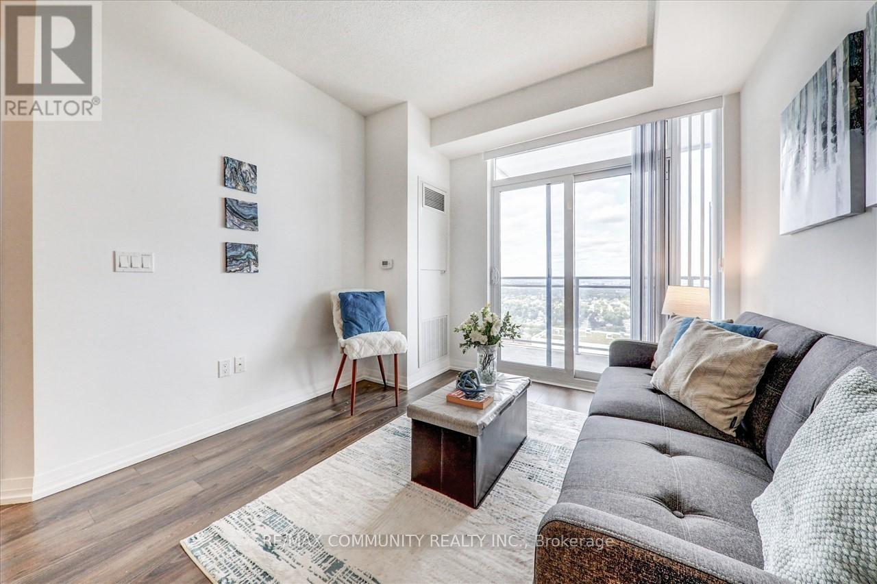 3012 - 55 Ann O'Reilly Road, Toronto, ON - Indoor Photo Showing Living Room
