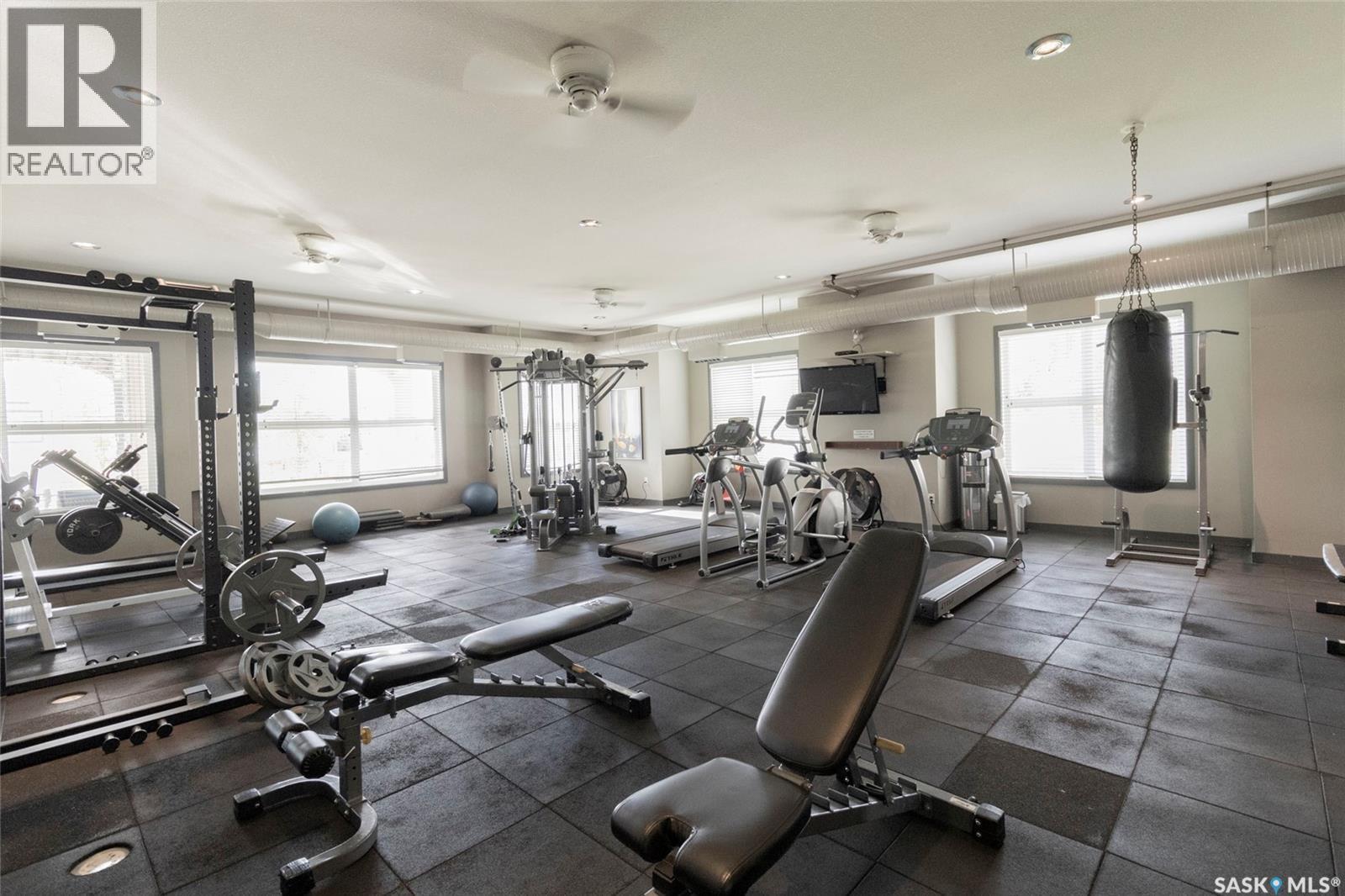 2208 1015 Patrick Crescent, Saskatoon, SK - Indoor Photo Showing Gym Room