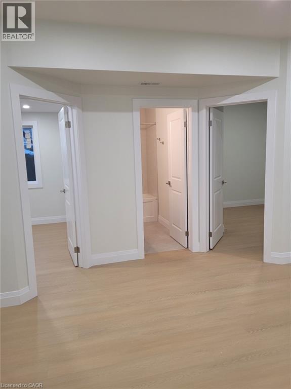 Basement featuring light wood-style flooring and recessed lighting - 269 Dumfries Avenue Unit# Main, Kitchener, ON - Indoor Photo Showing Other Room