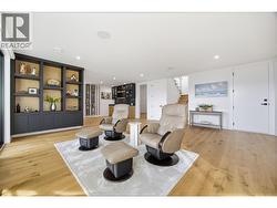 Open concept secondary living/entertaining space on the lower level -