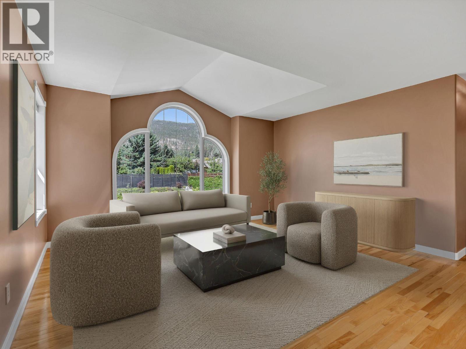 VIRTUALLY STAGED FURNITURE IN SITTING AREA - 1893 Sandstone Drive, Penticton, BC - Indoor