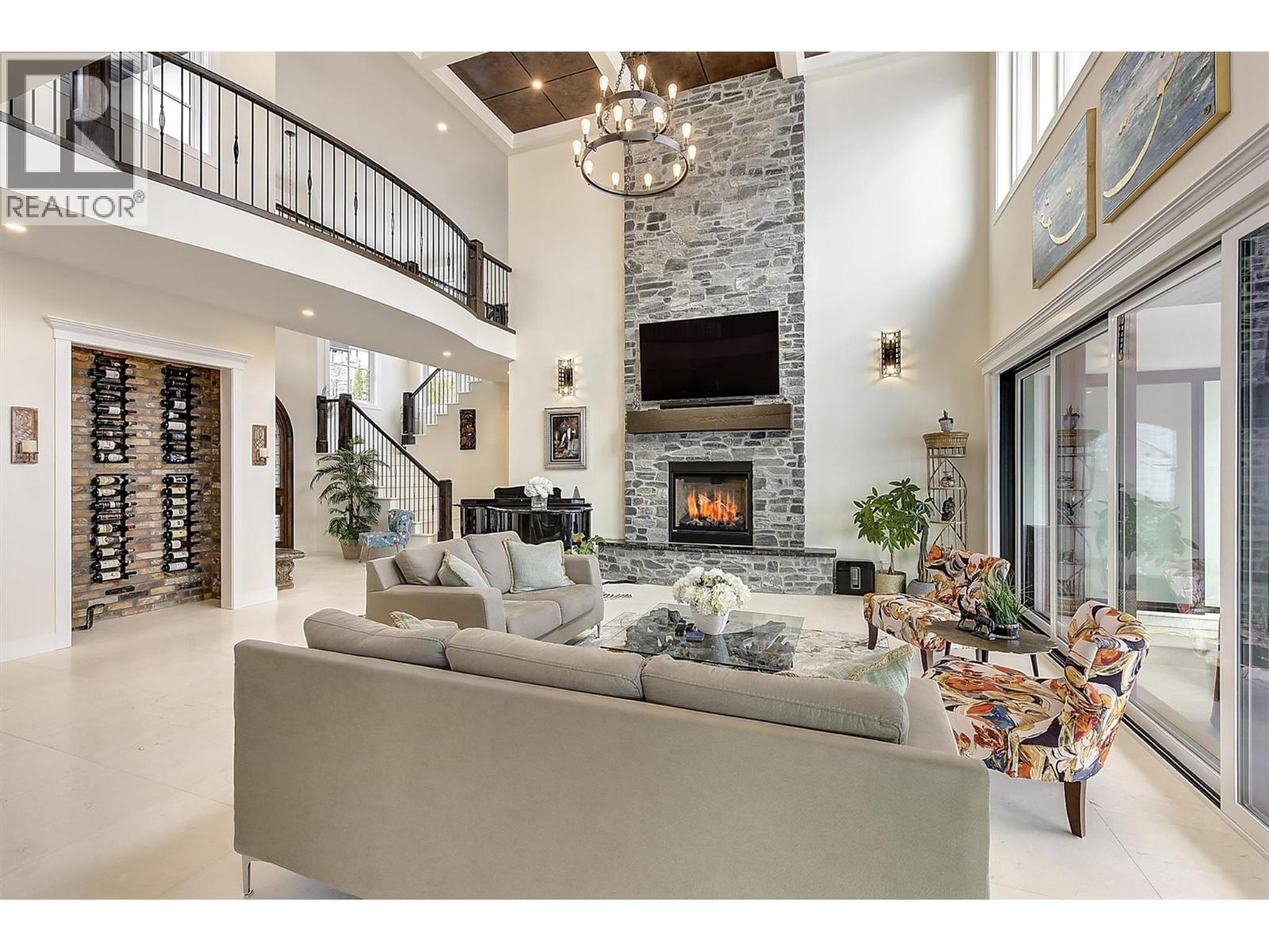 3279 Vineyard View Drive, West Kelowna, BC - Indoor Photo Showing Other Room With Fireplace