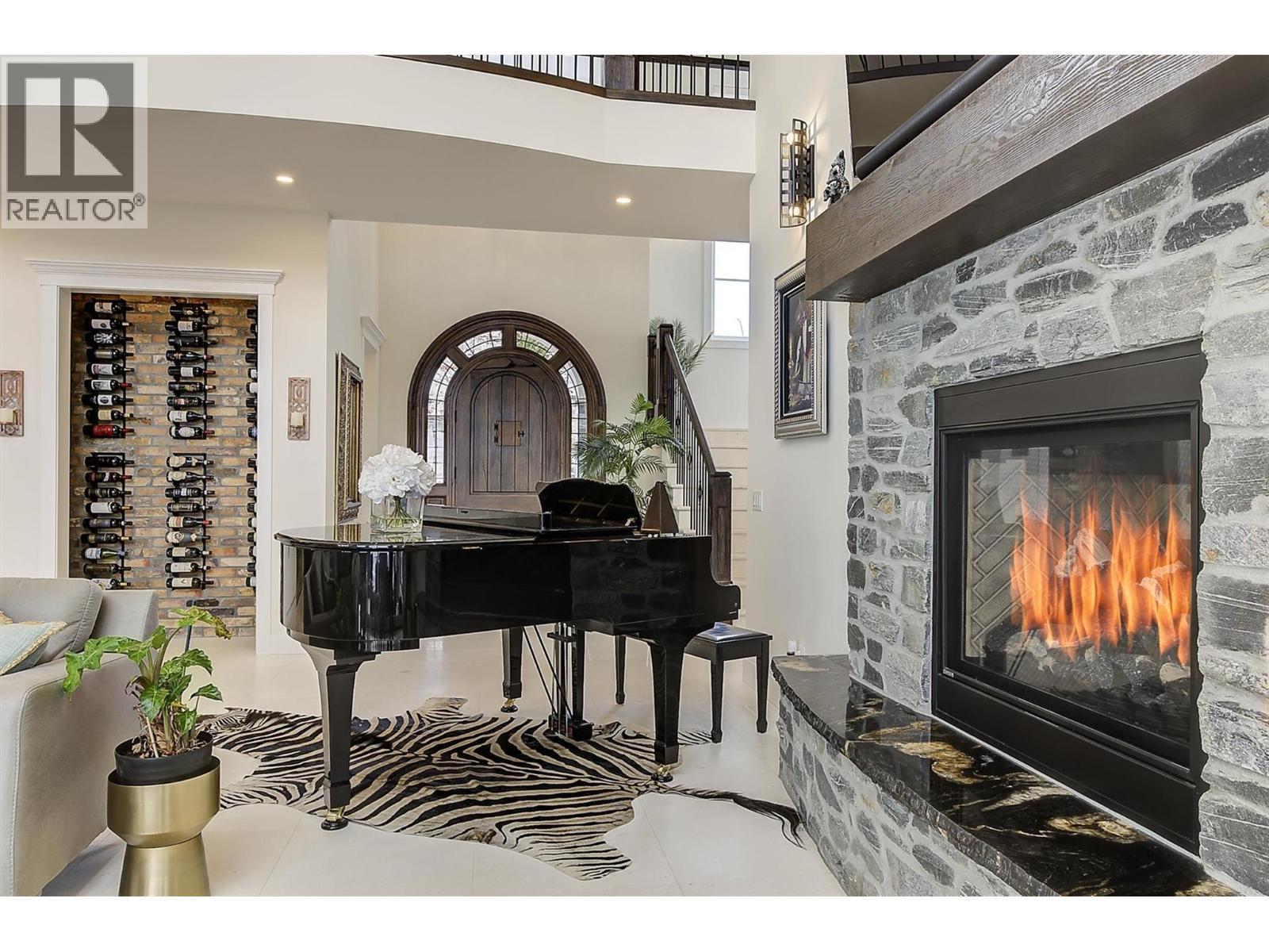 3279 Vineyard View Drive, West Kelowna, BC - Indoor With Fireplace