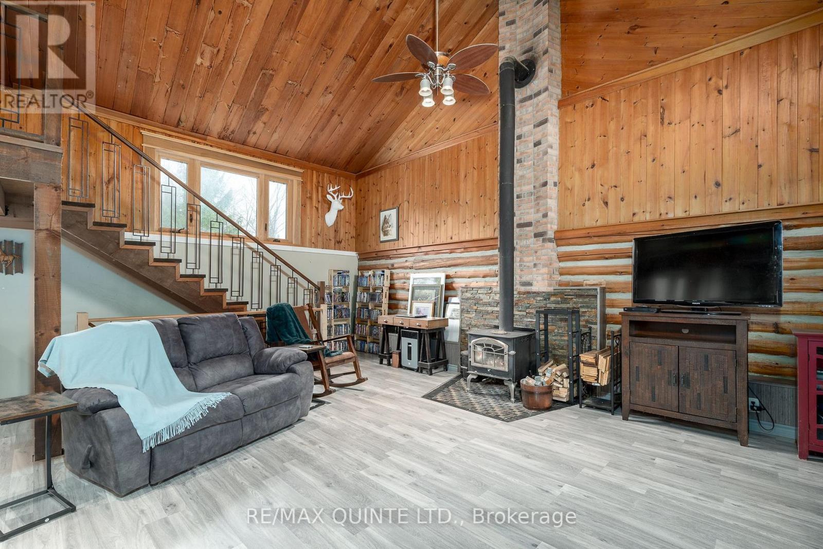 20 Thompson Road, Centre Hastings, ON - Indoor With Fireplace