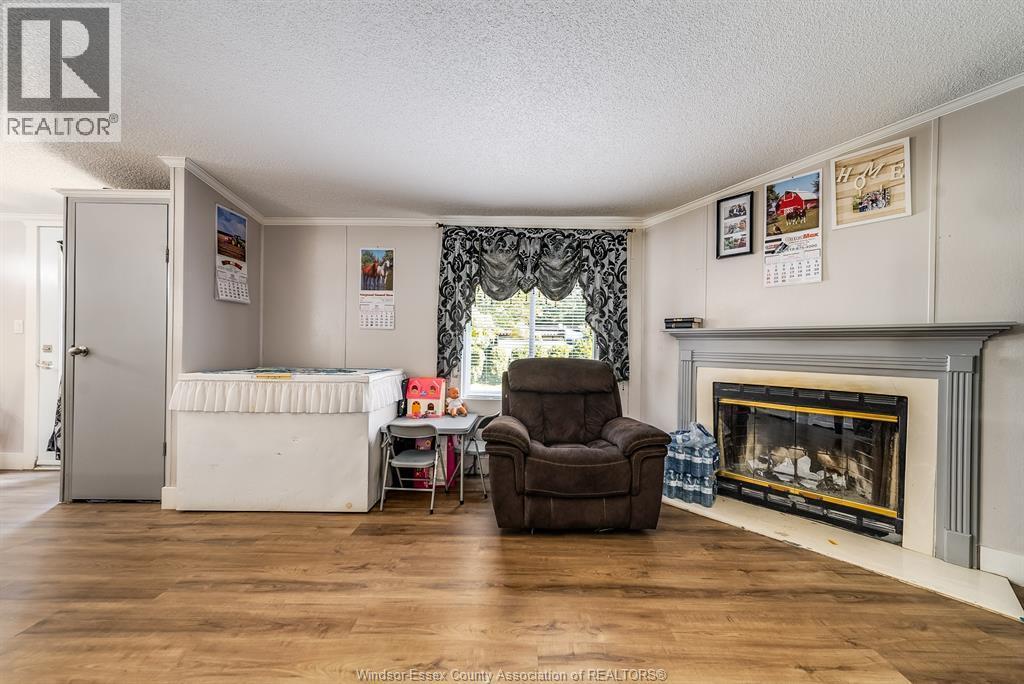 29338 Jane Road Unit# 98, Thamesville, ON - Indoor Photo Showing Living Room With Fireplace