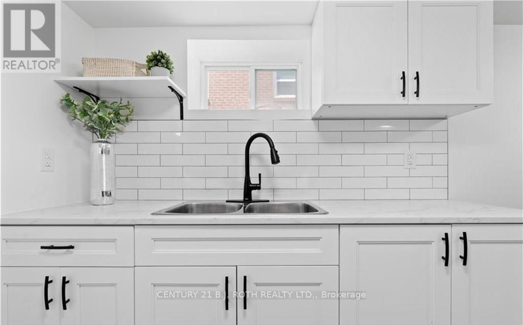 Lower Level - 59 Holgate Street, Barrie, ON - Indoor Photo Showing Kitchen With Double Sink