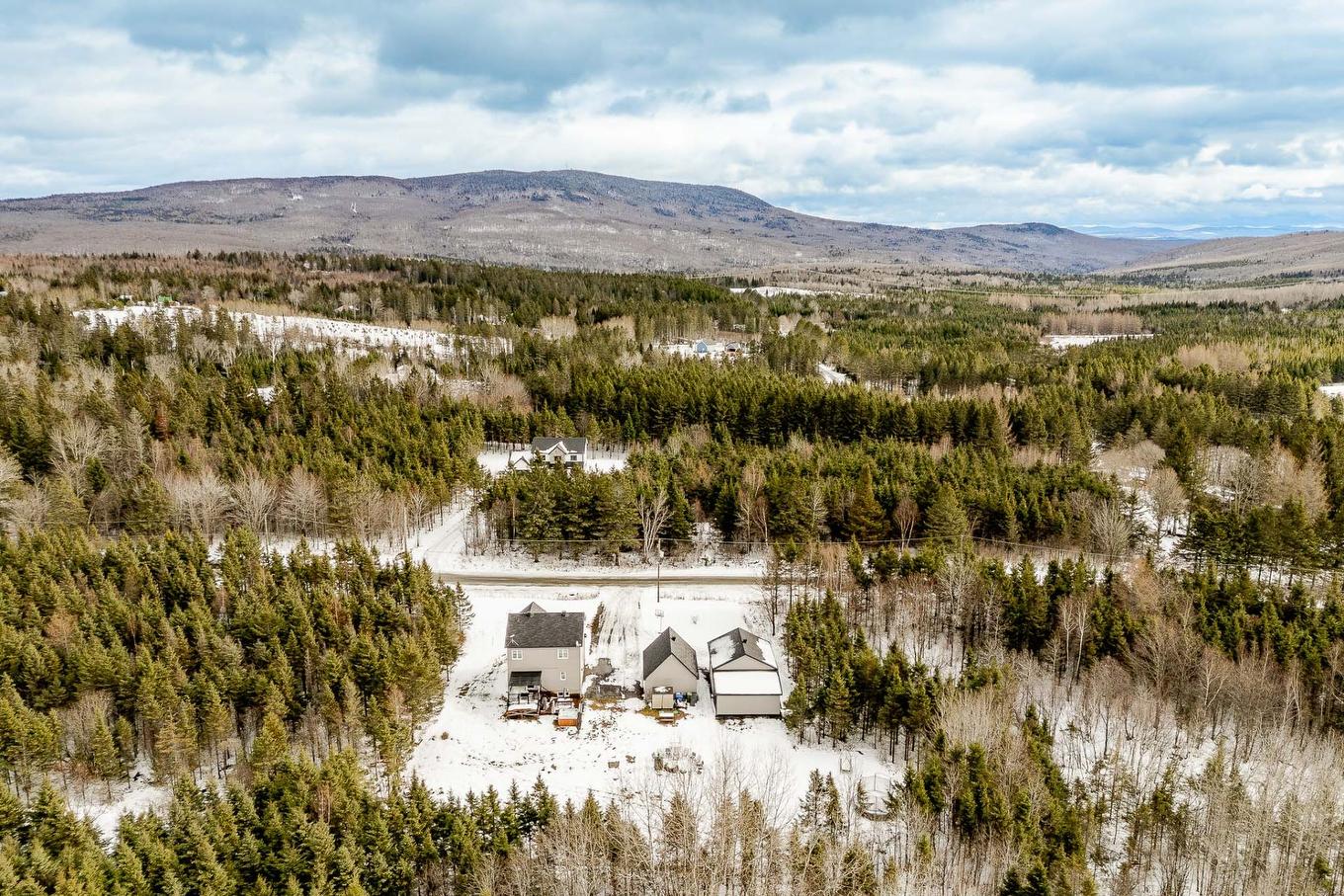 Aerial photo - 15 Ch. Armand-Martineau, Saint-Herménégilde, QC - Outdoor With View