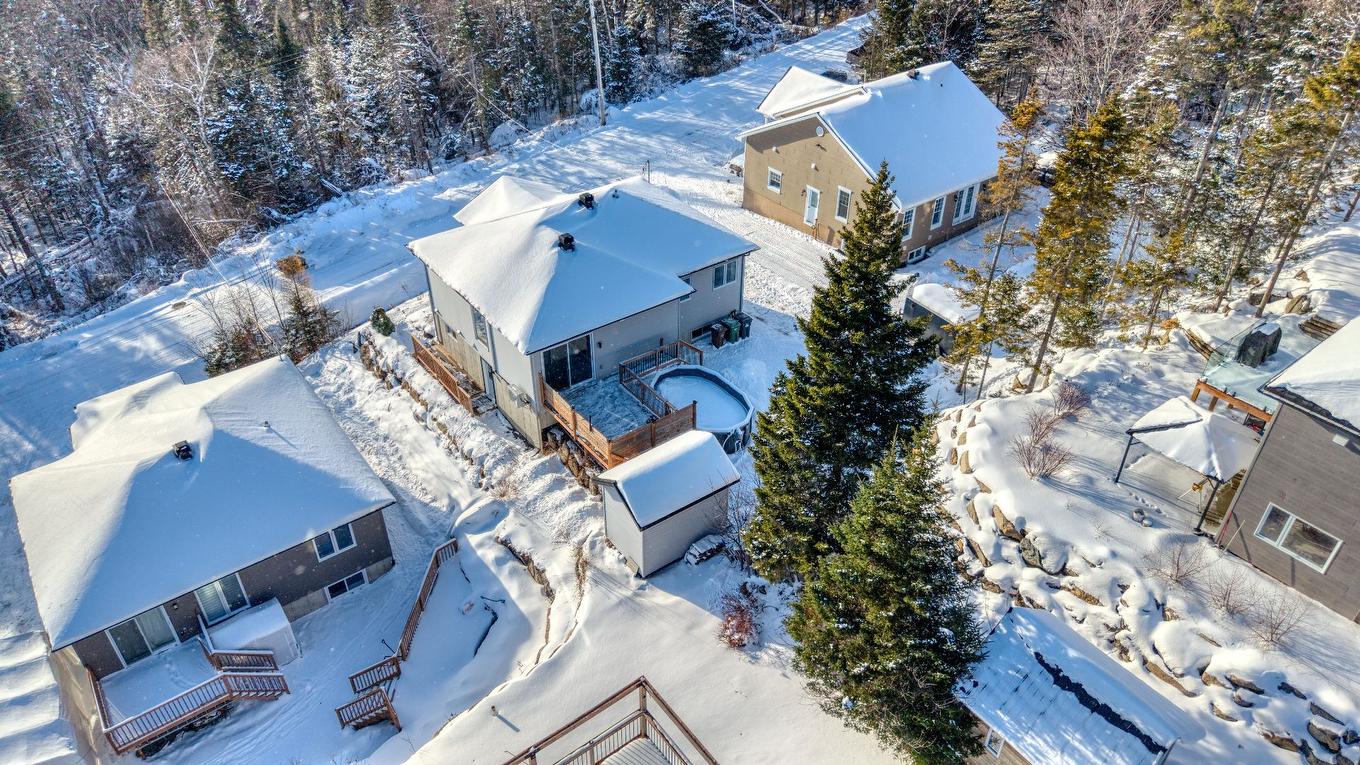 Photo aérienne - 649 - 649A Rue Beauregard, Sainte-Agathe-Des-Monts, QC - Outdoor With View