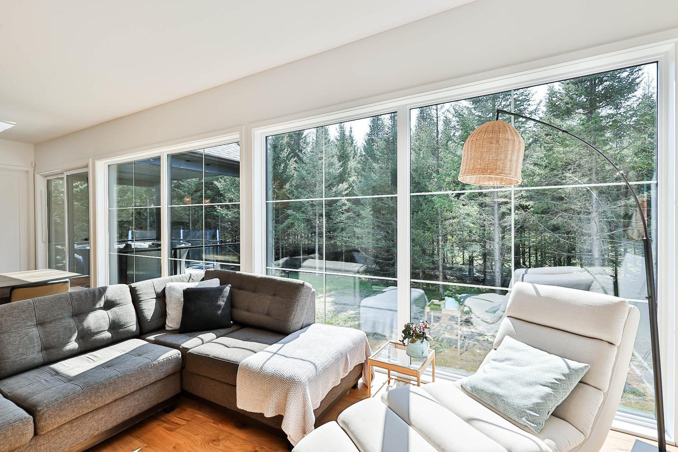 Living room - 1104 Ch. Du Massif, Piedmont, QC - Indoor Photo Showing Living Room