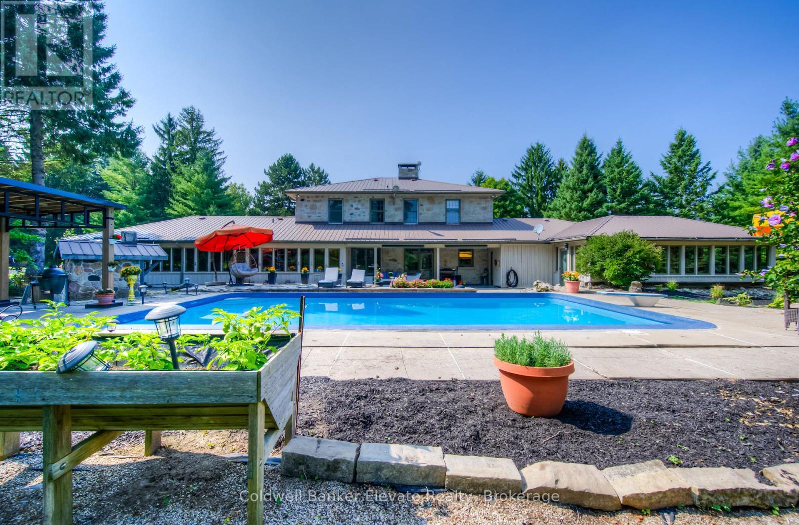 5006 6Th Line, Guelph/Eramosa, ON - Outdoor With In Ground Pool With Deck Patio Veranda