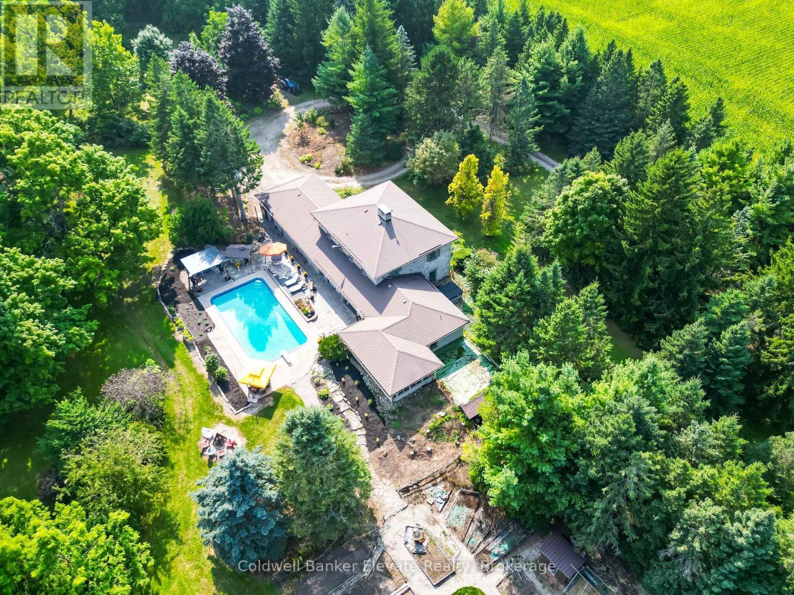 5006 6Th Line, Guelph/Eramosa, ON - Outdoor With In Ground Pool With View