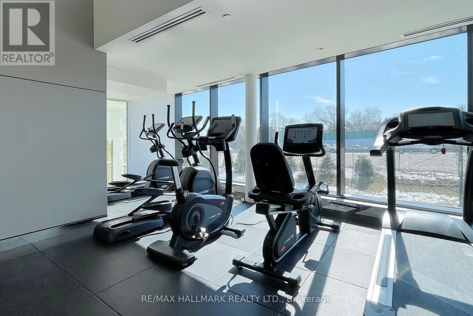 3103 - 95 Mcmahon Drive, Toronto, ON - Indoor Photo Showing Gym Room