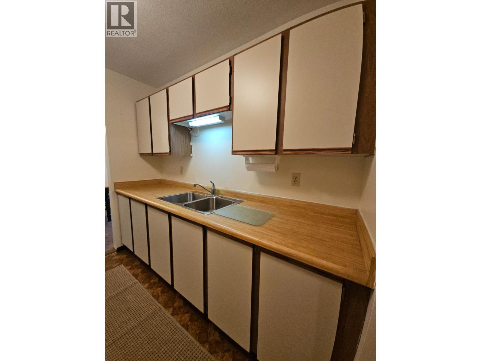 307-195 Chamberlain Crescent, Tumbler Ridge, BC - Indoor Photo Showing Kitchen With Double Sink