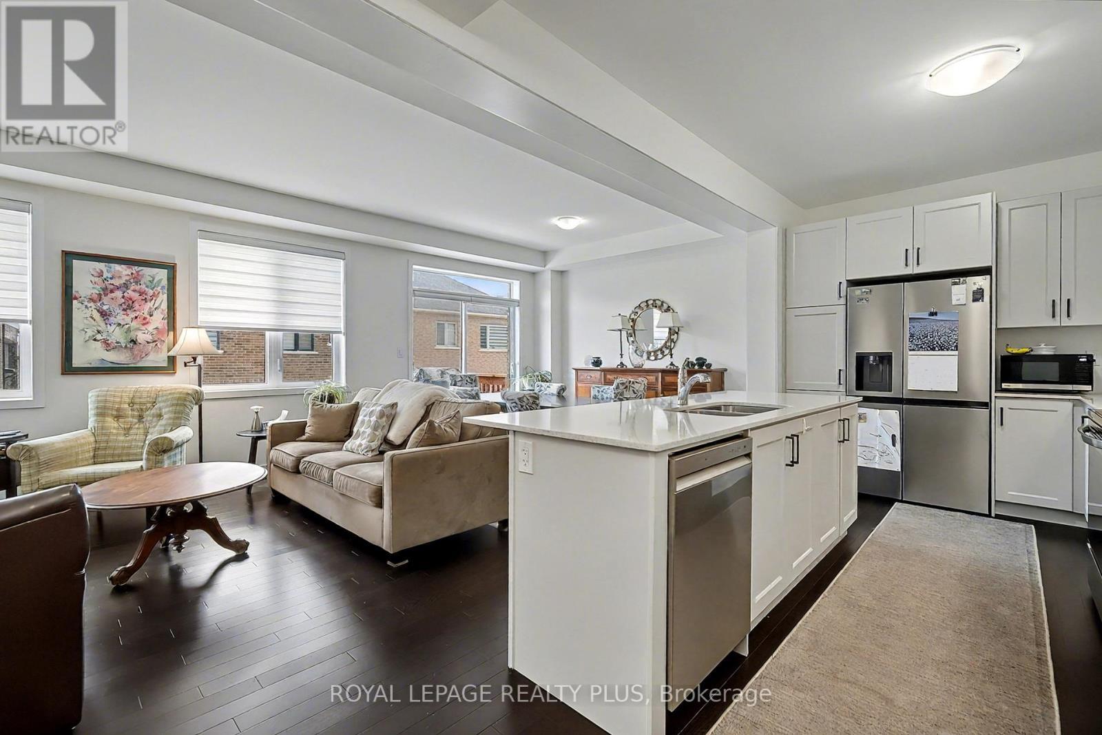 Sundrenched great room - 24 Ferguson Street, Erin, ON - Indoor Photo Showing Kitchen With Stainless Steel Kitchen