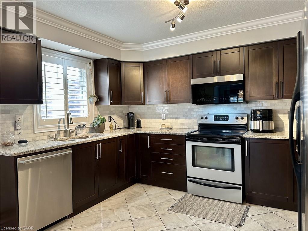 1409 Old Zeller Drive, Kitchener, ON - Indoor Photo Showing Kitchen With Double Sink