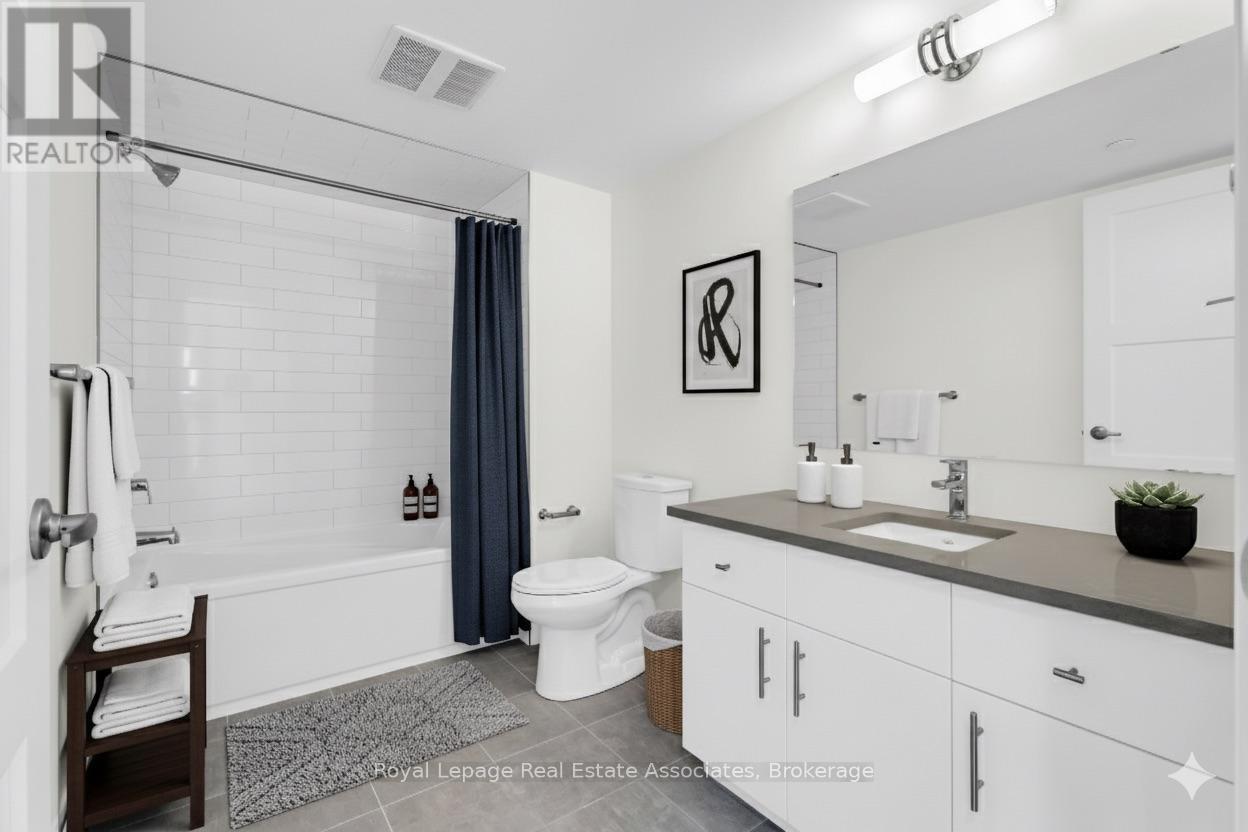 Virtually Staged - 1212 - 93 Arthur Street S, Guelph, ON - Indoor Photo Showing Bathroom