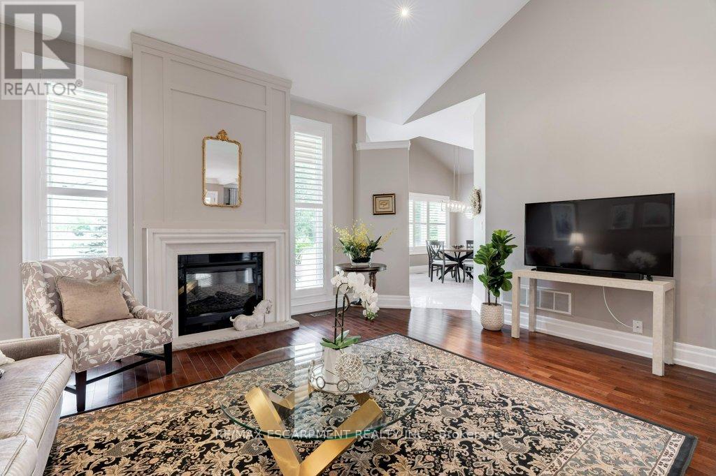 2462 No 2 Side Road, Burlington, ON - Indoor Photo Showing Living Room With Fireplace