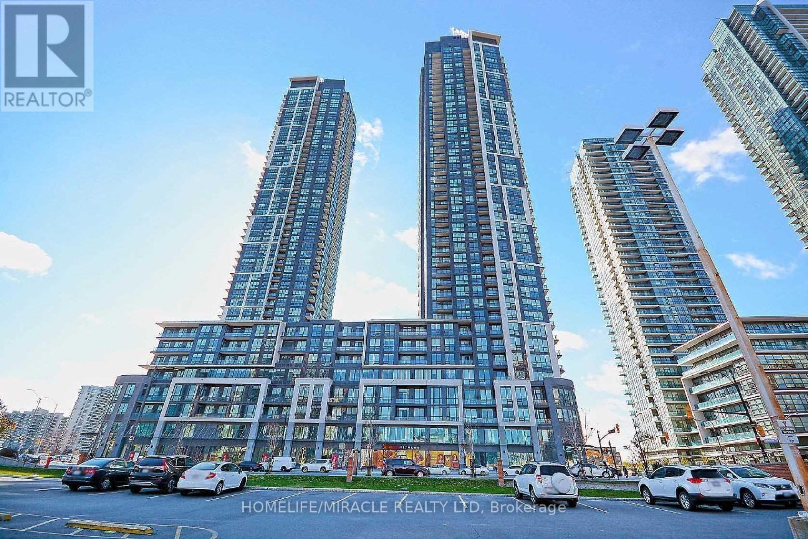 3708 - 510 Curran Place, Mississauga, ON - Outdoor With Facade