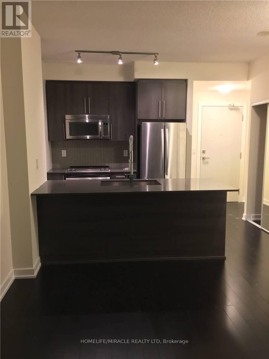 3708 - 510 Curran Place, Mississauga, ON - Indoor Photo Showing Kitchen With Upgraded Kitchen