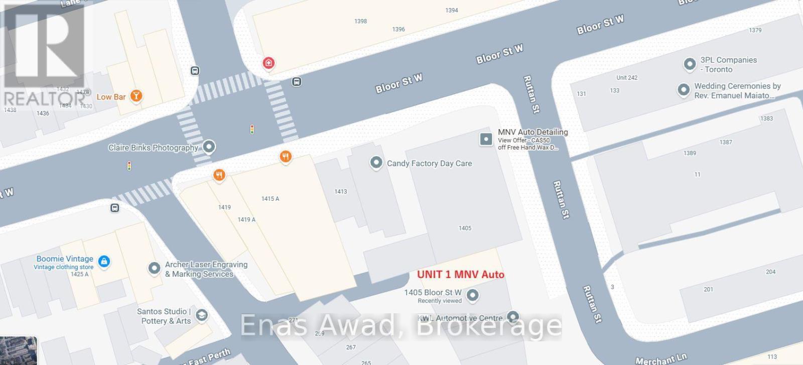 1 - 1405 Bloor Street W, Toronto (Dufferin Grove), ON